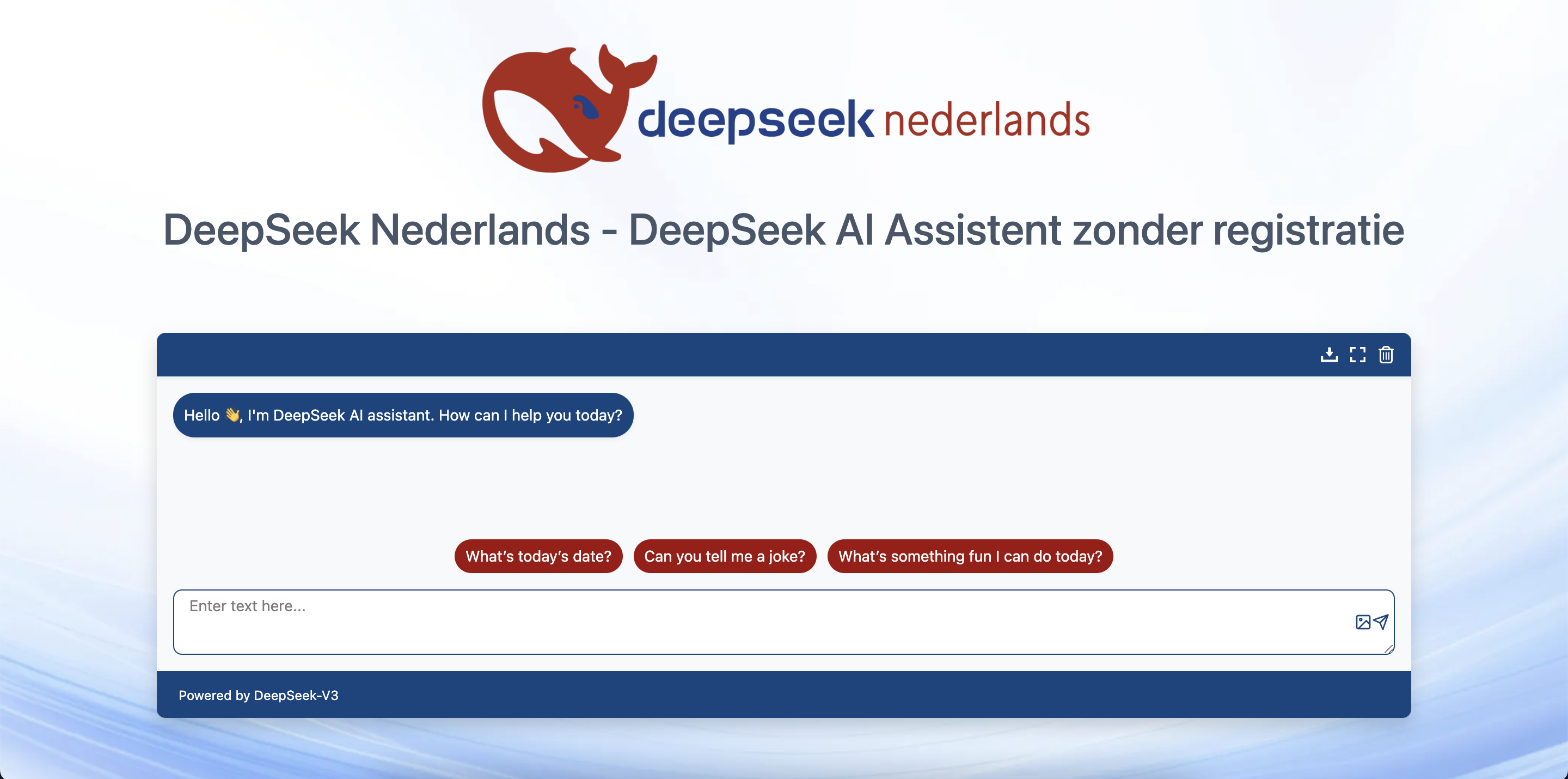 DeepSeek-AI Assistent-zonder-registratie-deepseek-nederlands